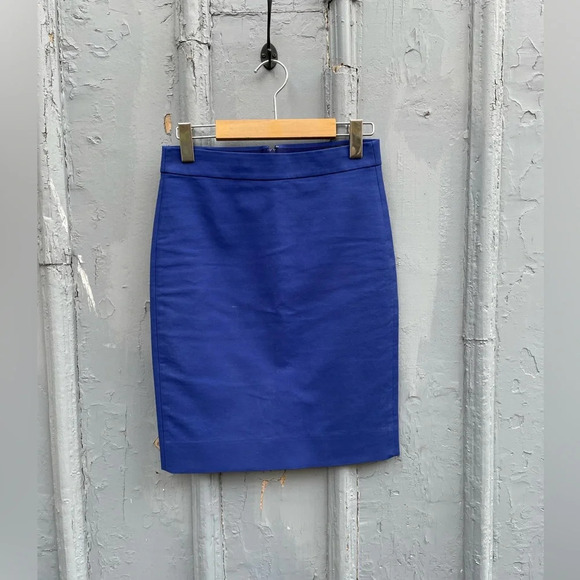 J.Crew No. 2 Pencil Skirt Royal Blue, size 0 - Picture 5 of 13